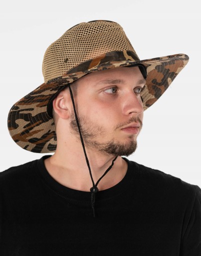 Rybárska turistická čiapka Camo na leto MC09-3
