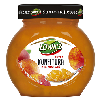 ŁOWICZ PEACH DŽEM 240G..