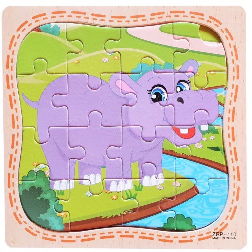 VZDELÁVACIE DREVENÉ PUZZLE skladačka PRE DETI