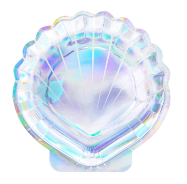Papierové taniere Mermaid Shell, 6 kusov