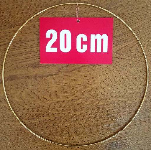 ZLATÝ prsteň/ráfik na lapače snov a makramé 20 cm
