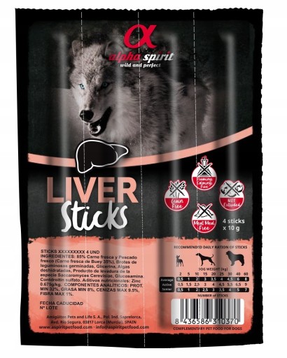 Alpha Spirit - PEČEŇ - Štvorbalenie psích tyčiniek POCHÚŤKY - 4 x 10g