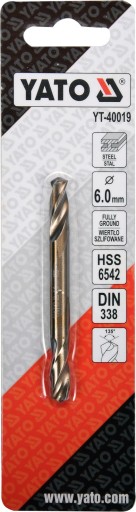 YATO OBOJSTRANNÁ KOVOVÁ VŔTAČKA VŔTAČKA 6,0 mm YT-40019