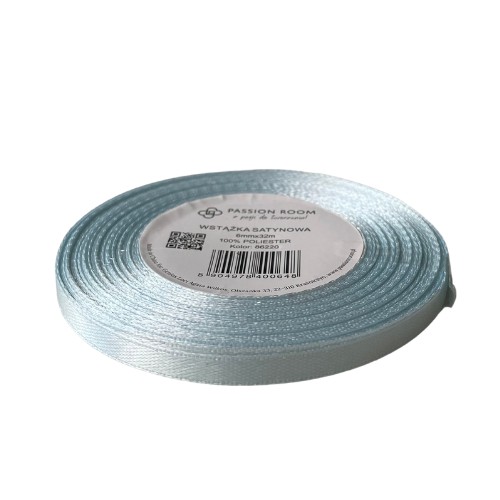 Stuha, saténová stuha na ozdobu, ozdobná 6mm 32mb baby blue