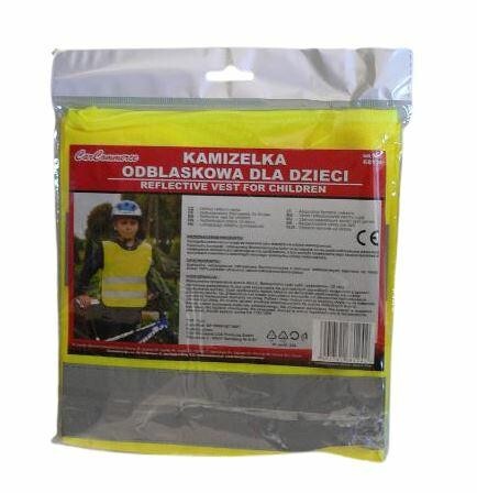 Žltá výstražná reflexná vesta pre deti