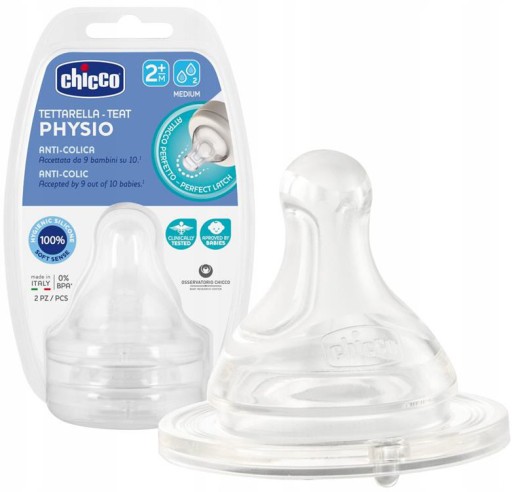 CHICCO PERFECT5 PHYSIO FĽAŠOVÝ DUSÍK 2m+ 2ks