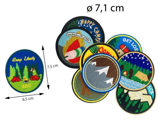 TERMO Scout Patches SET Camping Mountains Forest