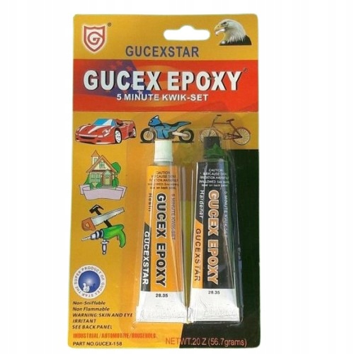 DVOJZLOŽKOVÉ EPOXIDOVÉ LEPIDLO ŽIVICE SILNÉ AKO OCEL 2x10ml