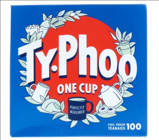 TYPHOO TY-PHO TY-PHO TYPHO EXPRESS ČIERNY ČAJ JEDNA ŠÁLKA 100 ks UK