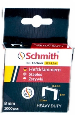 SCHMITH ZOŠÍVAČKY 8MM 1000 KS PRE PREBERAČ TYP 53
