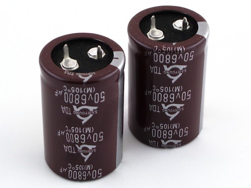 KONDENZÁTOR 6800uF / 50V 25x40mm 105*C SAMYOUNG HQ