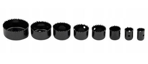 Sada dierovacích píl s adaptérom: 19-64 mm 11 ks.
