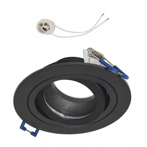 Hermetické MOVABLE IP54 svietidlo pre LED GU10 230V, okrúhle, čierne