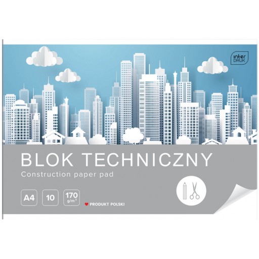 TECH.INTERPRINT BLOK A4 BIELY