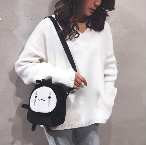 Messenger Bag Peňaženka Face Anime Canvas Cosplay