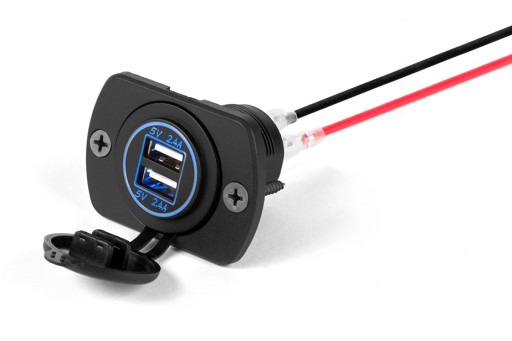 RÁMČEK NA INŠTALÁCIU USB ZÁSUVEK + NAPÁJACÍ KÁBEL