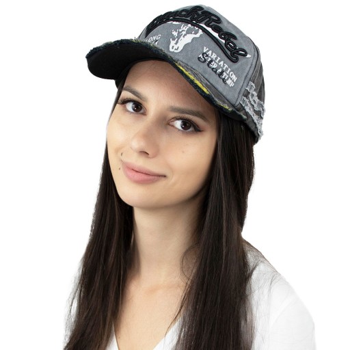 Dámska pánska baseballová šiltovka VINTAGE denim