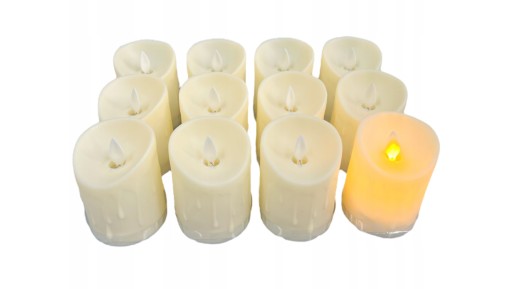 Vložka na sviečku LED sviečku s pohyblivým plameňom na batériu 8 cm