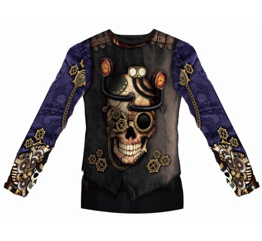 Tričko s potlačou Steampunk Man, veľkosť L