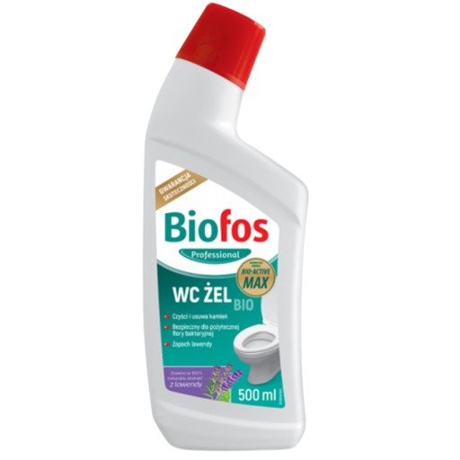 BIOFOS Toaletný gél na WC misy 500 ml STRONG