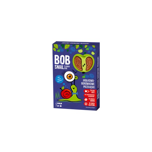 Bob Snail Snack jablko čučoriedka bezlepkové 60