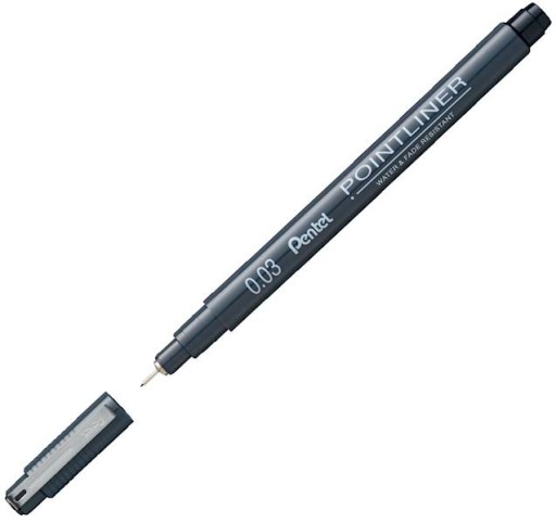 POINTLINER 0,03 MM S20P-03A ČIERNA PENT