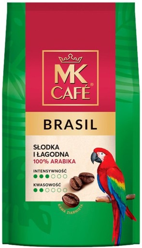 MK Cafe Brasil zrnková káva 400g 100% Arabica