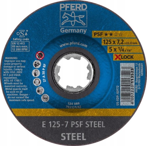 PFERD E 125-7 PSF OCEL/X-LOCK