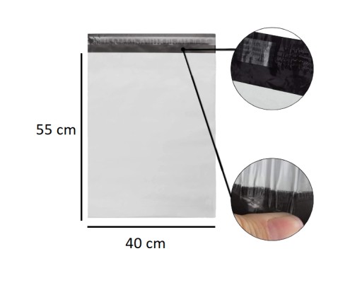 KURIÉRSKE BALENIA FÓLIÍ 400x550 Fóliové obálky 3XL Fóliové balenie 50 ks