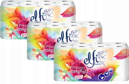 Elfi Fantasy Premium 3-W toaletný papier 16 roliek