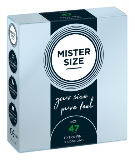 MISTER SIZE kondómy prispôsobené na veľkosť sada 3x3 ks 47 49 53 mm