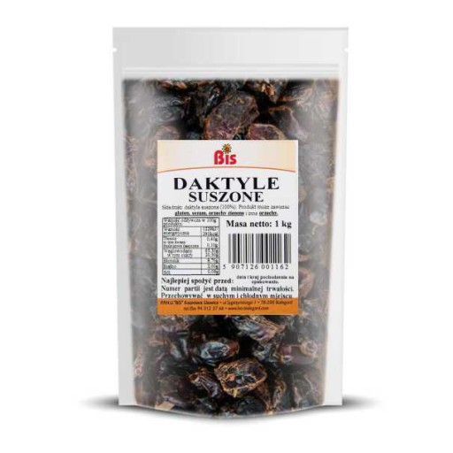 DATLE sušené, bez semien, 1 kg