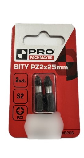 BITS PZ2x25mm S2BLACK-2ks. (0618)
