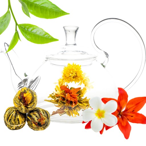 Tea Blooming Lily Ball, rozkvitnutá guľa kvetov oranžovej ľalie