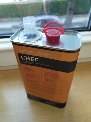 Olej s vysokým obsahom kyseliny olejovej EFFO CHEF 100% HOSO, 1l