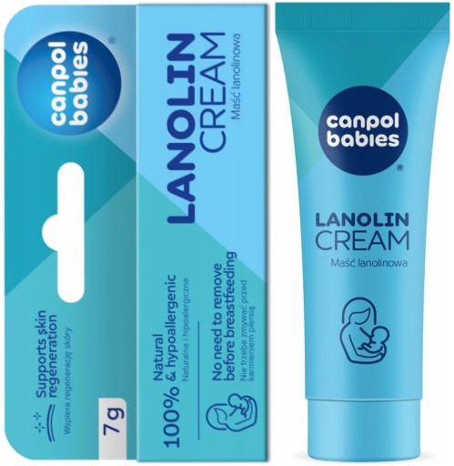 CANPOL PRÍRODNÝ LANOLÍN LANOLÍNOVÁ MASŤ NA NUŠLEKY NA NUŠLEKY 7g