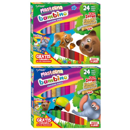 24-farebná školská plastelína + BAMBINO podložka