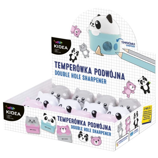 Dvojité orezávatko zvieratká Kidea medvedík panda mačka