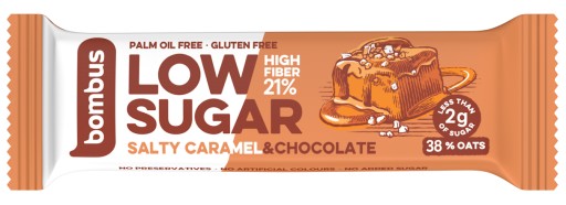 LOW SUGAR tyčinka slaná karamelová čokoláda BEZLEPKOVÁ