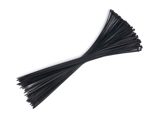 KABELOVÉ VIAZAČKY ČIERNE KABELOVÉ VIAZAČKY 5x500mm 100KS