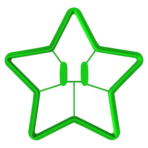 Forma na vykrajovanie Mario Bros Super Star Star 15