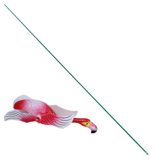 plastová dekorácia FLAMING 13x16cm, výška 74cm