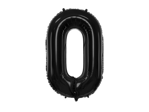 Fóliový balón 86cm číslo 8, čierny narodeninový