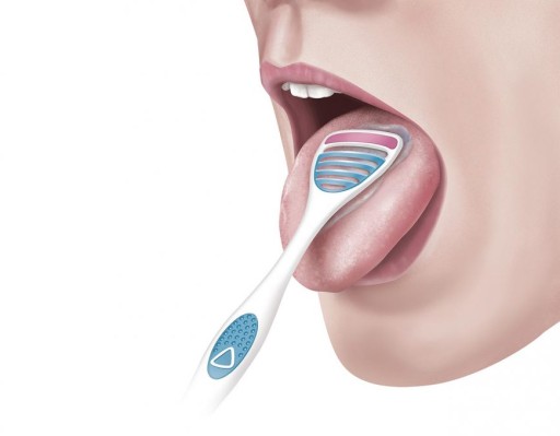 MERIDOL Breath Confidence čistič jazyka škrabka na jazyk