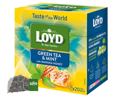 Expresný zelený čaj Mäta a med Manuka Mint Zelený čaj 20T LOYD