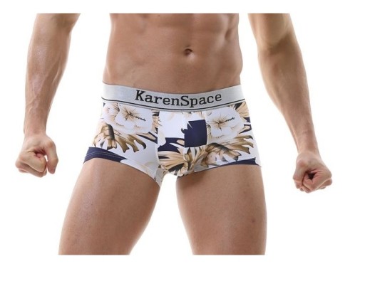 SEXY PÁNSKE JEMNÉ VZOROVANÉ BOXERKY XL
