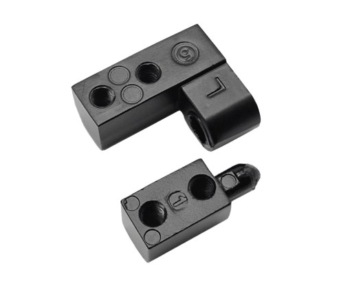 PRIEMYSELNÝ PÁNT ĽAVÝ 20,5 x 25,5 mm ČIERNA 180°