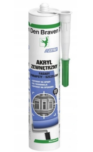 Outdoor Acrylic Extra Den Braven White 280 ml