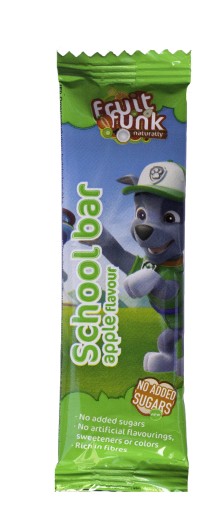 FRUIT FUNK Tlapková patrolka ZDRAVÉ OVOCNÉ TYČINKY S JABLKOVOU PRÍCHUŤOU 4 BALENIE 4x20g