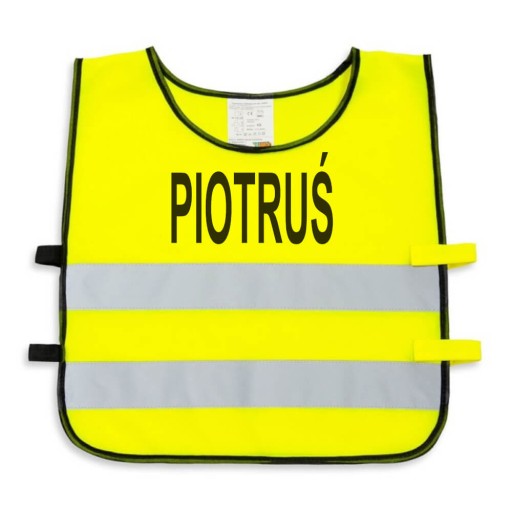 Detská reflexná vesta s potlačou loga nápisu